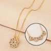 Multi Wearing Heart Necklace 4 Heart Magnetic Rose Gold Necklace Pendant Heart Toggle