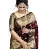 Women's Pure Soft Kanjivaram Silk Saree For Wedding Banarasi Style Sari